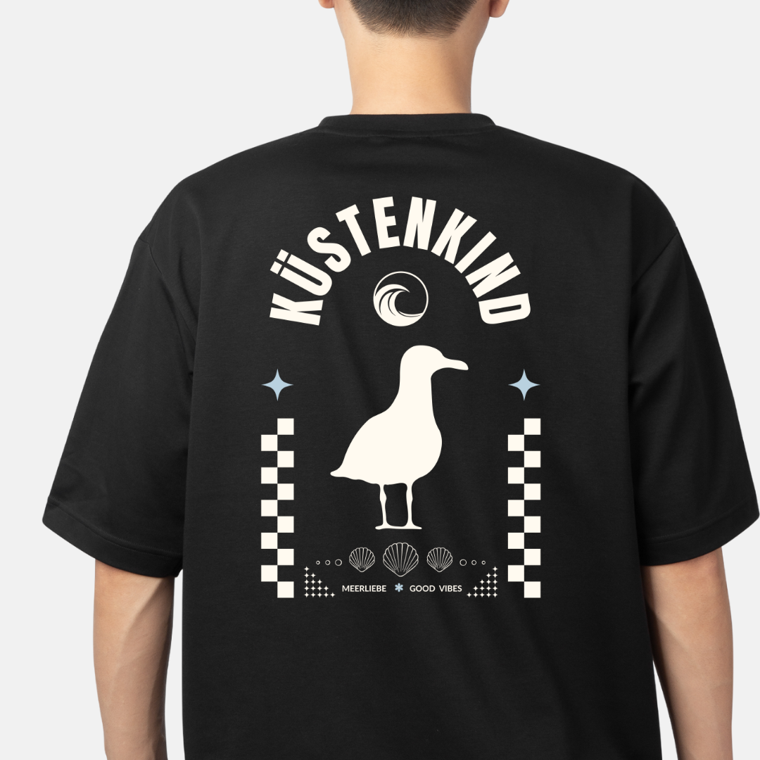 Küstenkind Unisex Organic Oversized T-Shirt - Backprint
