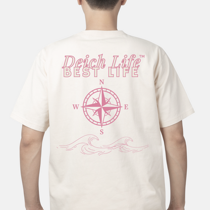 Deich Life Best Life Organic Unisex Oversized T-Shirt - Backprint