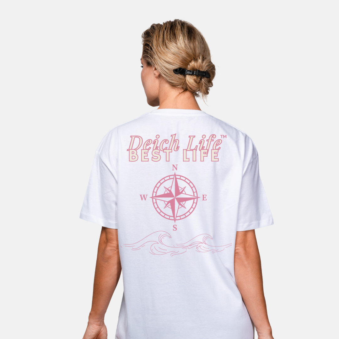 Deich Life Best Life Organic Unisex Oversized T-Shirt - Backprint