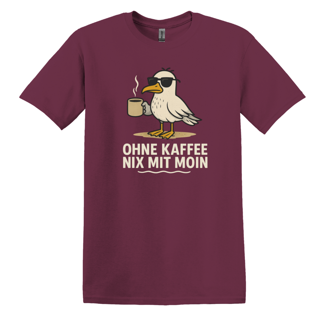 Ohne Kaffee nix mit Moin T-Shirt